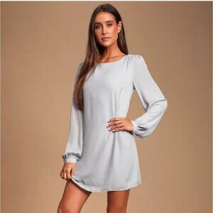 Status Update Light Teal Shift Dress